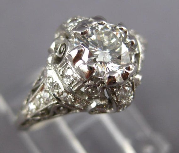 Antique Large 1.17Ct Art Deco Old Mine Diamond Pl… - image 1