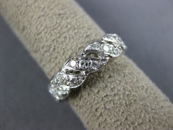 Estate Antique 1.60ct Diamond 14k White Gold Infi… - image 5