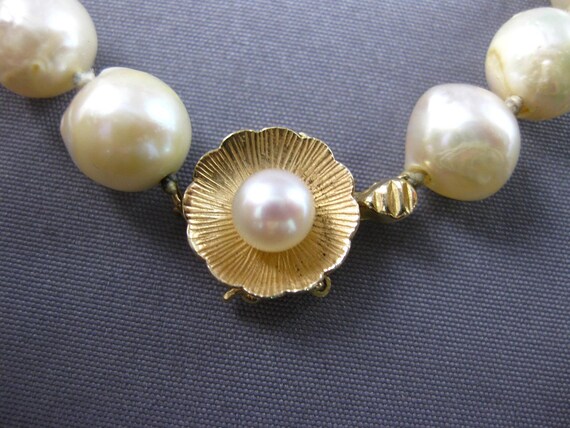 Estate Long Aaa Pearl 14Kt Yellow Gold 3D Classic… - image 10