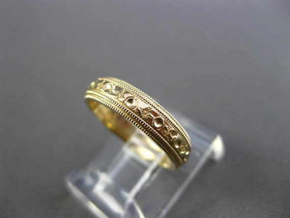 Antique 14Kt Yellow Gold Hand Edge Filigree Weddi… - image 3