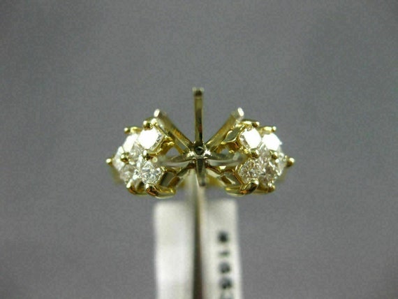 Estate .90Ct Diamond 14Kt Yellow Gold Princess Se… - image 7