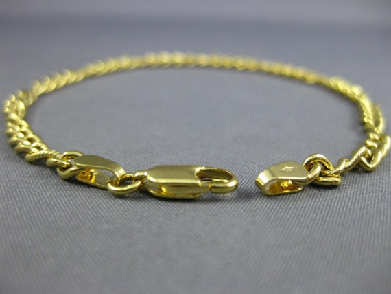 Estate 14Kt Yellow Gold Classic Matte & Shiny Mul… - image 3