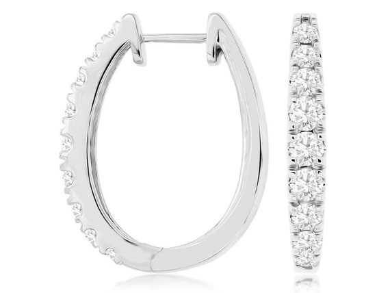 Estate 2.0Ct Diamond 14Kt White Gold Round Journe… - image 1