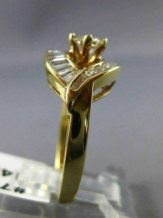 Estate 1.28Ct Diamond 14K Yellow Gold 3D Solitair… - image 7