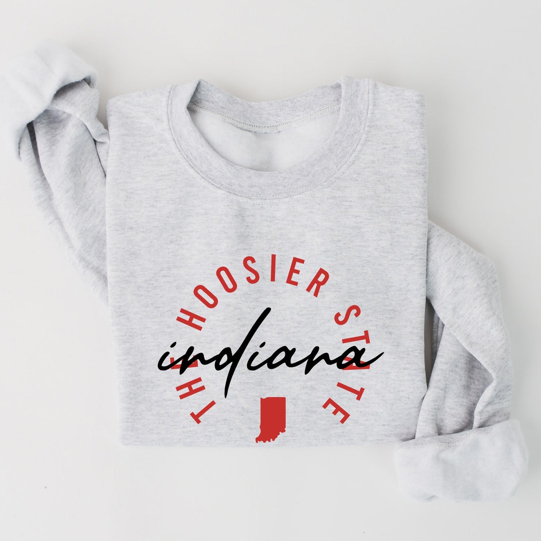 Indiana Circle Logo Vintage Inspired Fleece Sweatshirt Unisex Indiana ...