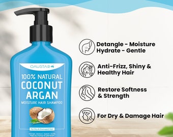 Coconut Argan Oil Shampoo – Natural Hydrating Hair Care (380ml)