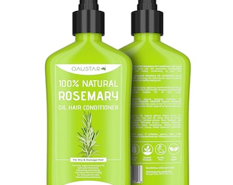 Rosemary Hair Conditioner - 100% Natural - Hair Conditioner - With Rosemary Oil, Tea Tree & Argan Oil (For Dry, Damage, Thin, Fine Hairs)