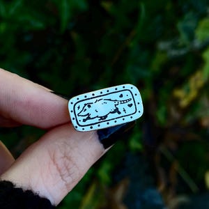 Trottin’ Possum Ring, Sterling Silver Jewelry, Made to Order