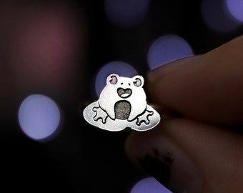 Kawaii Frog Ring, Cute Frog Jewelry, Made to Order Jewellery