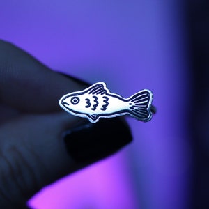 Fish Doodle Ring, Illustration Jewelry, Cute Ocean Gift
