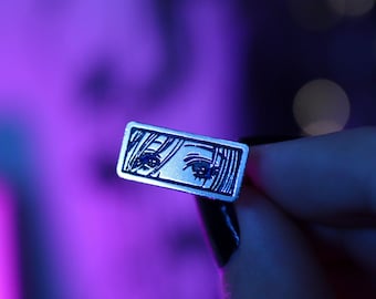 Hachi Eyes Ring, Hachiko Ring, Anime Jewelry