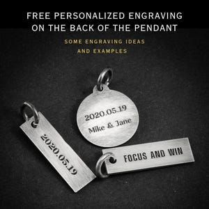 Marcus Aurelius Silver Pendant Necklace, Personalized Roman Emperor Jewelry, Unique Christmas Gift for Men image 7