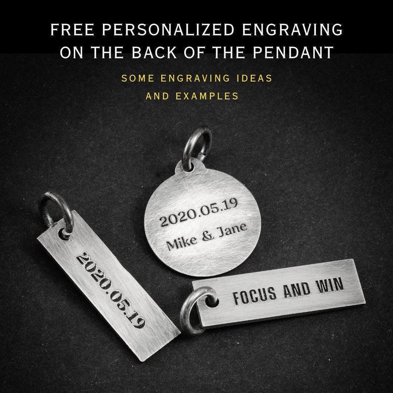 Marcus Aurelius Silver Pendant Necklace, Personalized Roman Emperor Jewelry, Unique Christmas Gift for Men image 7