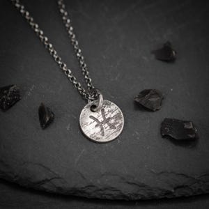Vissen sterrenbeeld zilveren rustieke astrologie hanger ketting, horoscoop ketting, gepersonaliseerde sieraden, handgemaakte sterrenbeeld sieraden