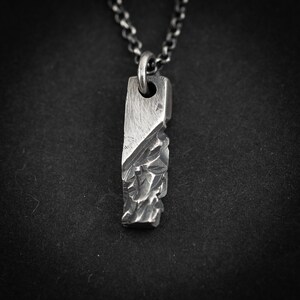 Handmade Rustic men's necklace Jewelry, Gift for him, Mens gift, Boyfriend gift, Husband gift, Gift for him, brutalist jewelry image 4