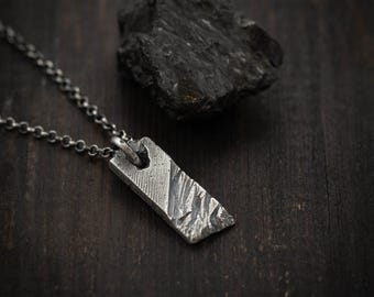 Handmade Rustic Men's Necklace, Anniversary Gift for Husband, Boyfriend Gift, Statement Necklace for Man