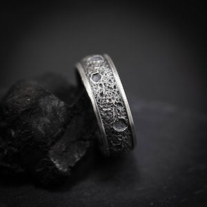 Moon Surface Ring - Etsy