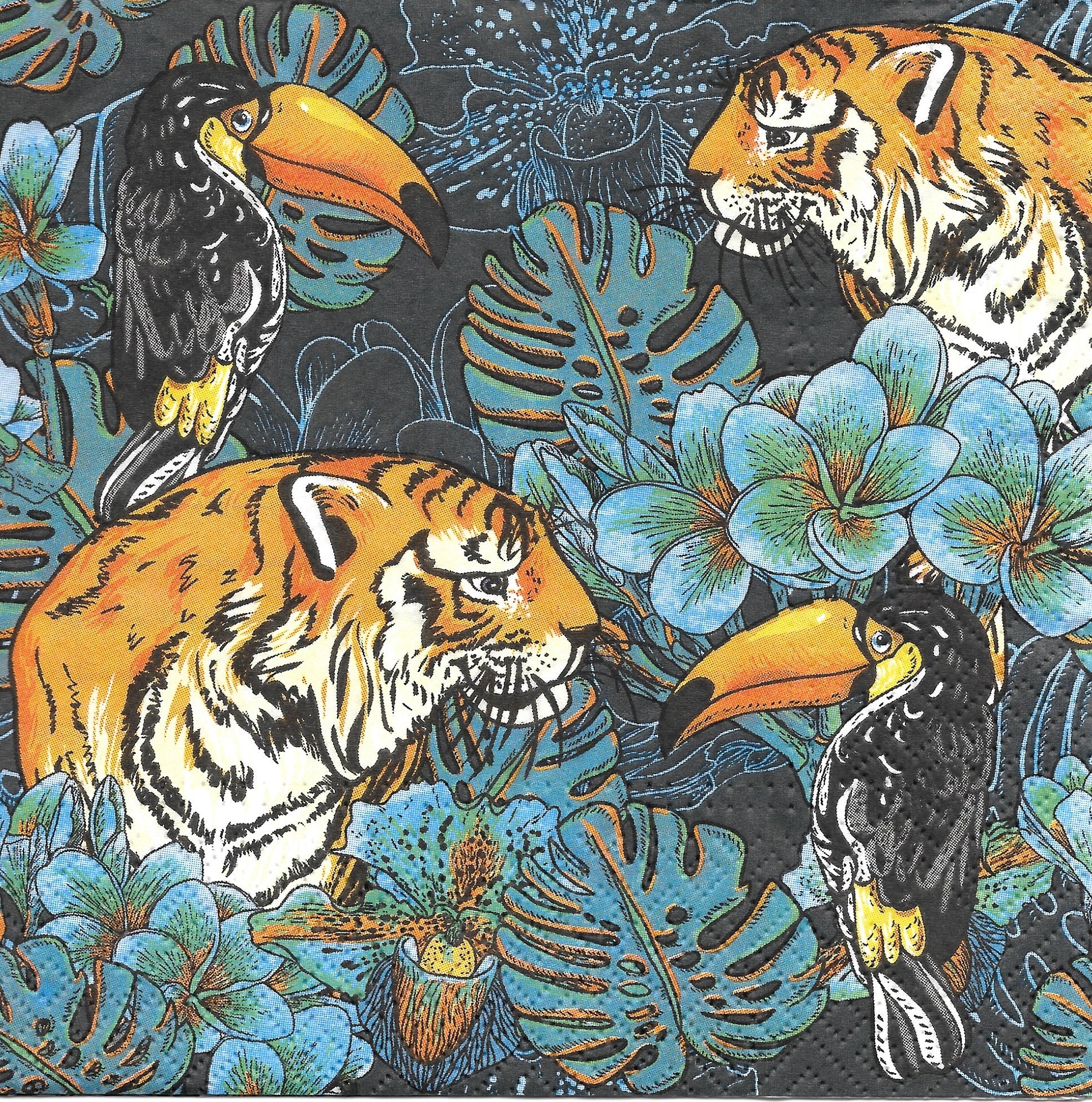 Decoupage Paper Napkin Wild Animals Etsy