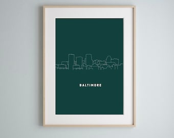 Baltimore Skyline Art Print *Digital Download*