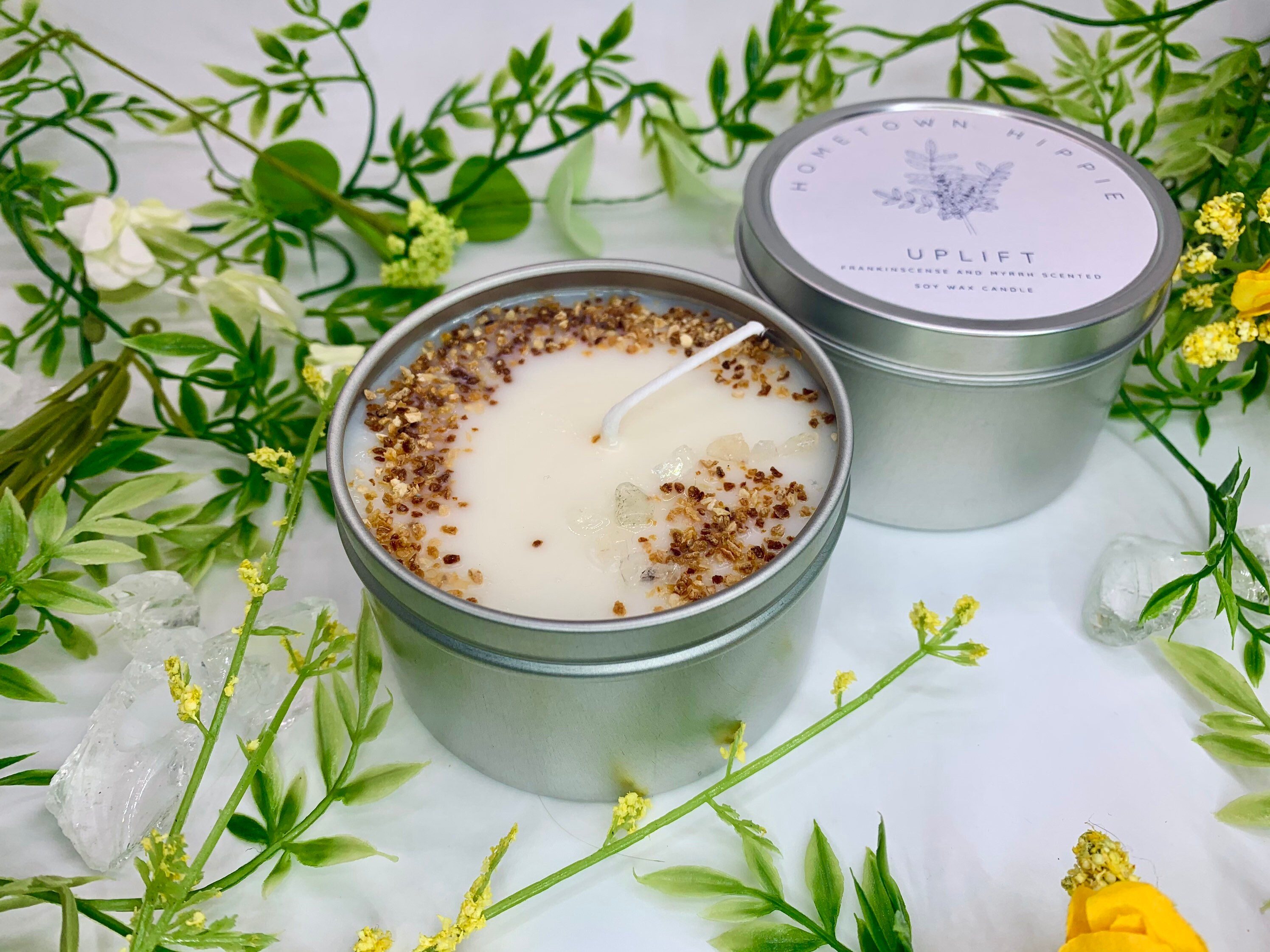 Frankincense and Myrrh Scented Uplift Manifestation Candle Etsy