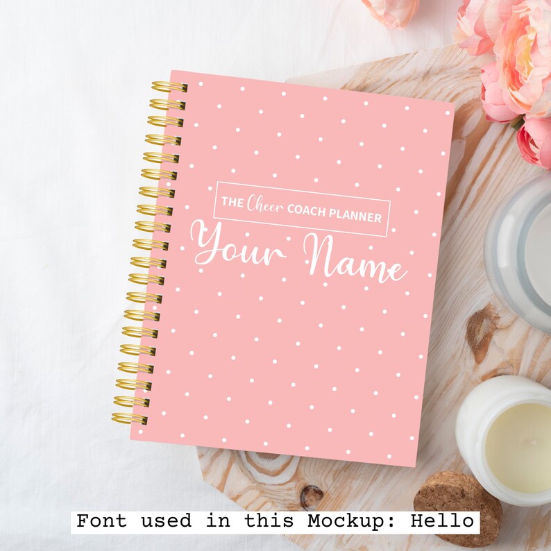 Personalized Cheer Coach Planner Personalized Cover Undated Planner 8