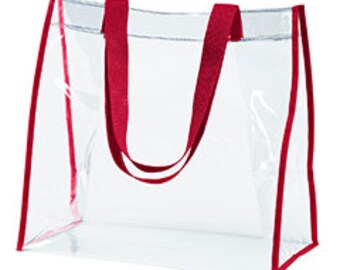 clear pvc tote