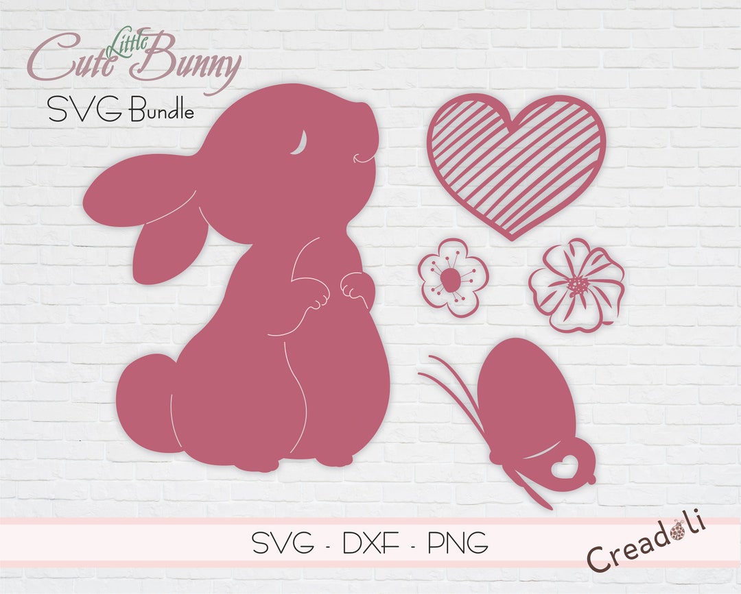 Cute Bunny, Baby Bunny, Printable Elements, Scrapbooking Elements ...