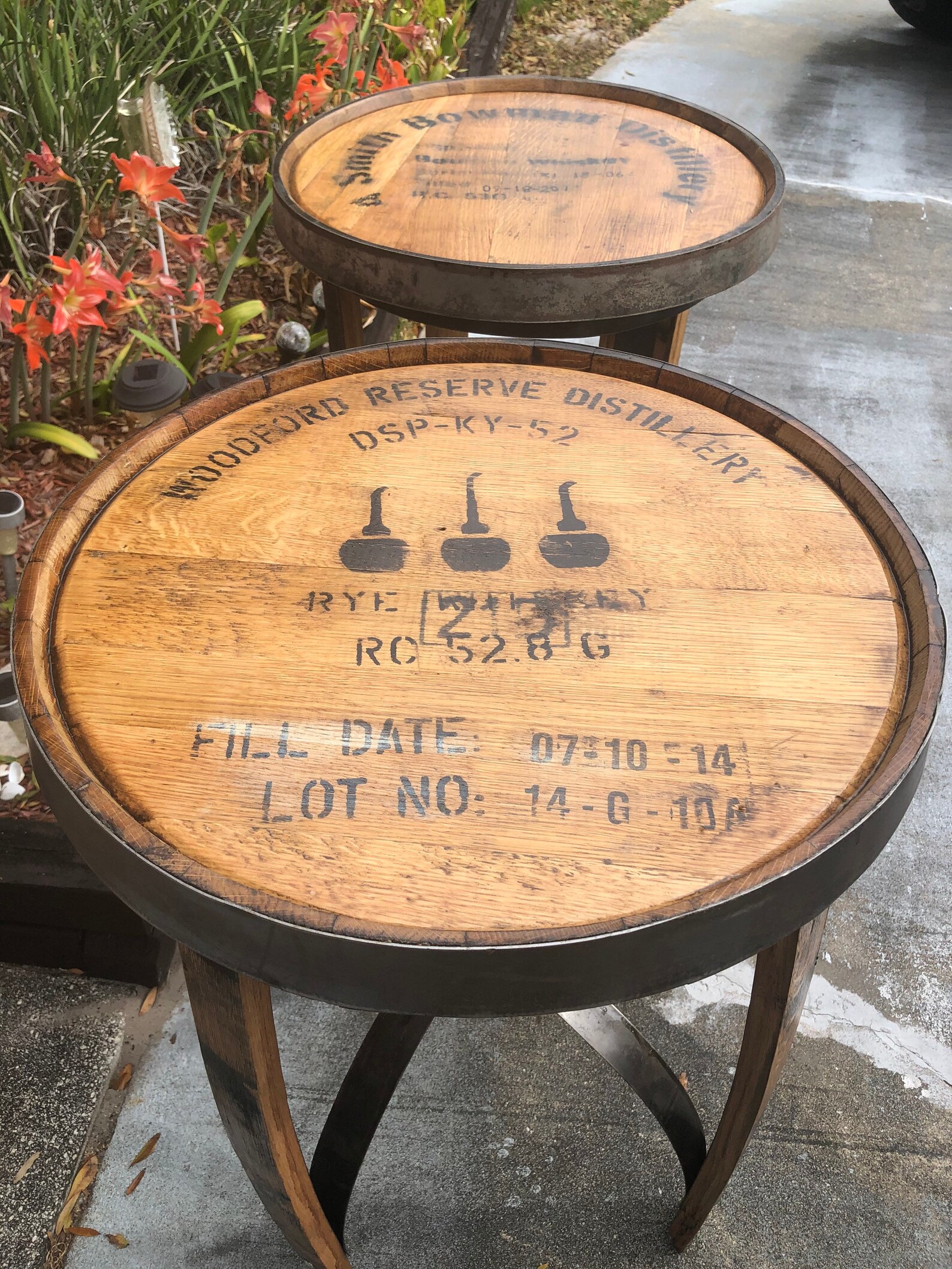 Jack Daniels Whiskey Barrel Lid Etsy