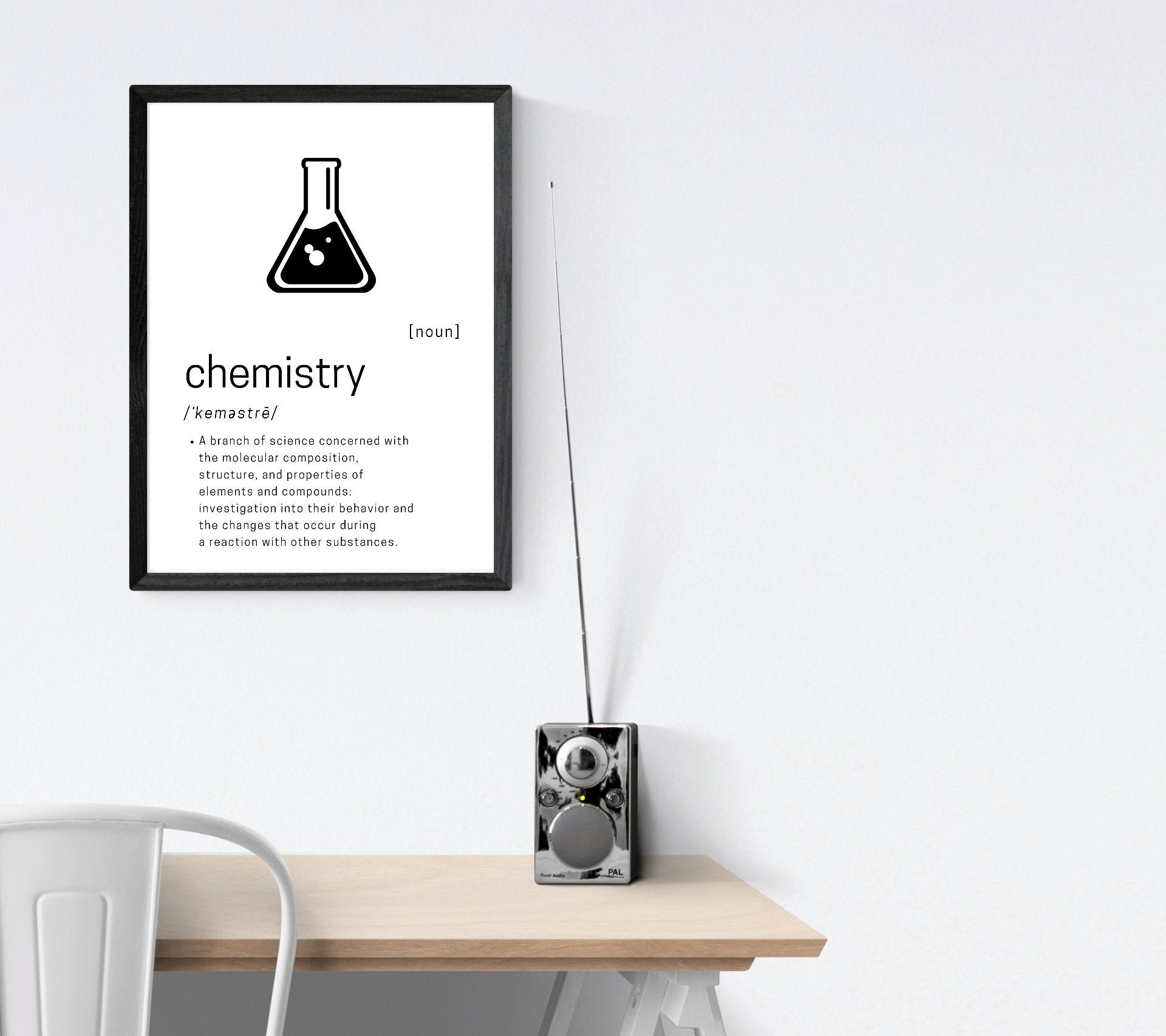 CHEMISTRY Definition Printable Poster Art INSTANT DOWNLOAD Etsy