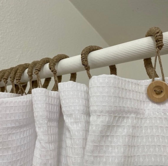 16 Unexpected Ways to Use Shower Curtain Rings | Curtains with rings, Craft  room closet, Diy shower curtain
