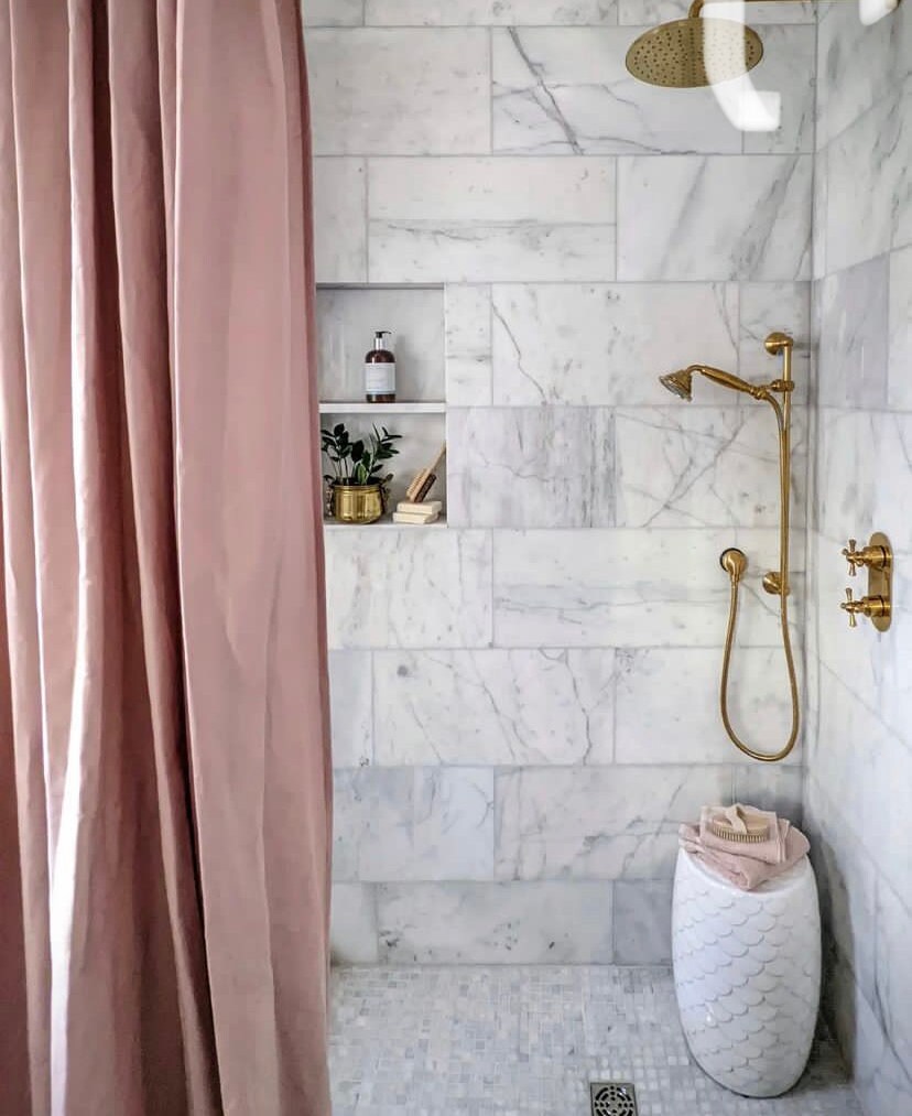 Custom Color Linen Thermal Shower Curtain 100% Ecological - Etsy UK
