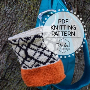 Argyle Rock Climbing Chalk Bag Handmade Knitting Pattern