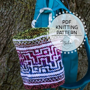 Maze Rock Climbing Chalk Bag Handmade Knitting Pattern