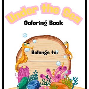 Under The Sea coloring book