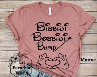 Bibbidi Bobbidi Bump Shirt-Baby Announcement-Pregnancy Shirt-Disney Pregnancy TShirt-Pregnancy Announcement-Baby Shower Gift-Maternity Shirt