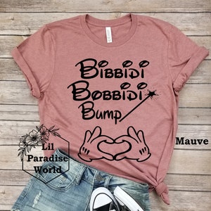 Bibbidi Bobbidi Bump Shirt-Baby Announcement-Pregnancy Shirt-Disney Pregnancy TShirt-Pregnancy Announcement-Baby Shower Gift-Maternity Shirt