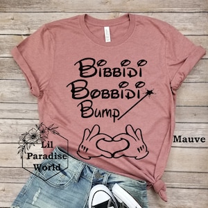 Bibbidi Bobbidi Bump Shirt-Baby Announcement-Pregnancy Shirt-Disney Pregnancy TShirt-Pregnancy Announcement-Baby Shower Gift-Maternity Shirt