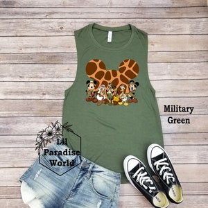 Giraffe Animal Kingdom Tank,Animal Kingdom Muscle Tank,Minnie Mouse Tank,Disney Safari Tank,Jungle Cruise Shirt,Womens Animal Kingdom Tank