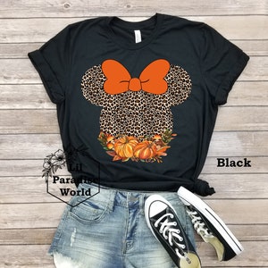 Leopard Fall Minnie Mouse Shirt,Disney Halloween Shirt,Minnie Mouse,Disney Autumn Shirt,Disney Fall Shirt,Disney Cheetah Shirt,Fall Shirts