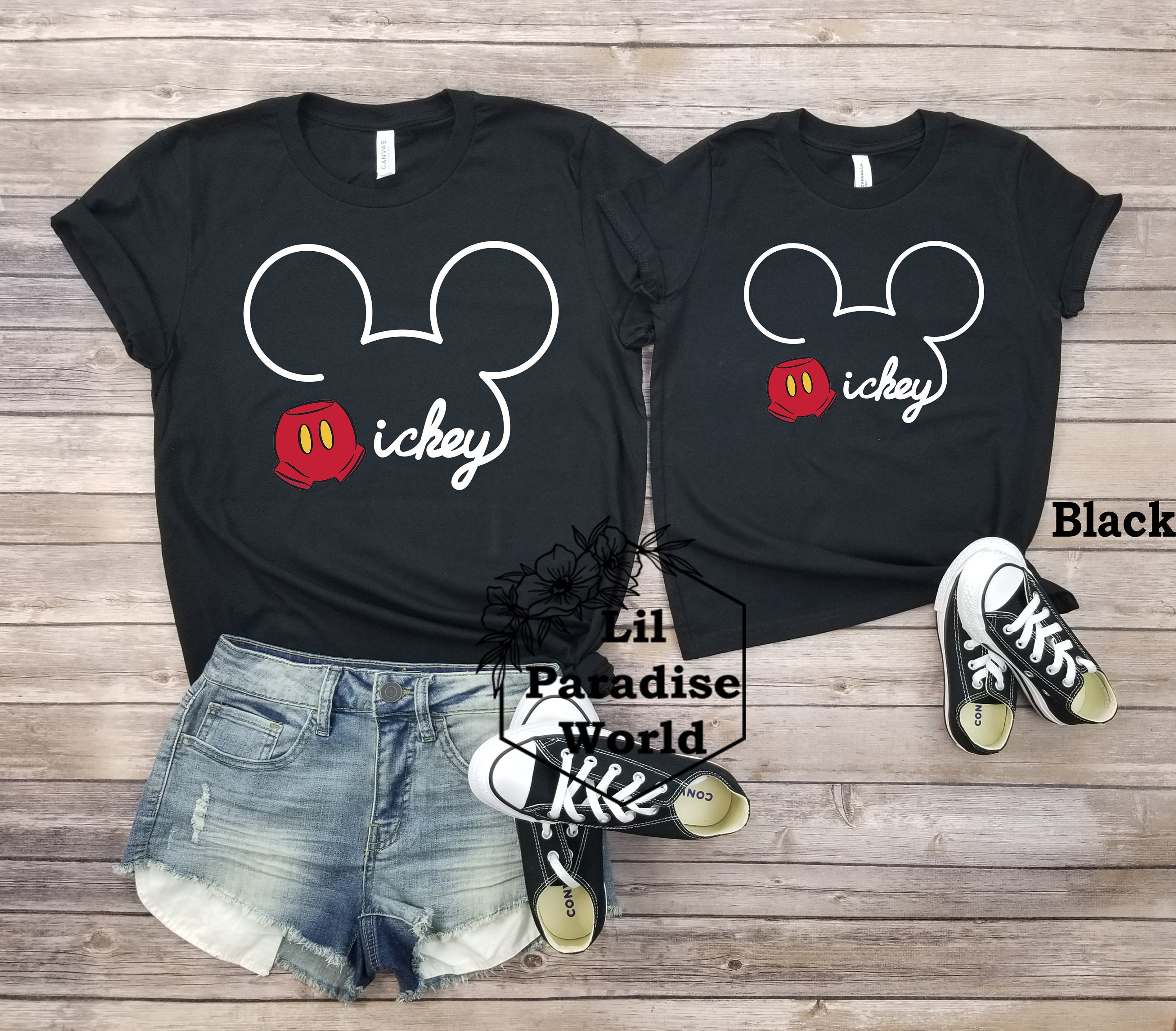 Mickey Mouse Pants Outline