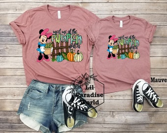 Minnie Meet Me at the Pumpkin Patch Shirt,Minnie Mouse Halloween Shirt,Minnie Mouse Fall Shirt,Disney Autumn Shirt,Disney Halloween Shirt