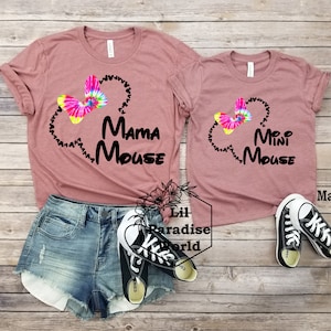 Tie Dye Bow Mama-Mini Mouse Mommy And Me Shirt,Tie Dye Mommy And Me,Magic Kingdom,Minnie Mouse Shirt,Disney Mommy And Me Shirt,Tye Dye Shirt