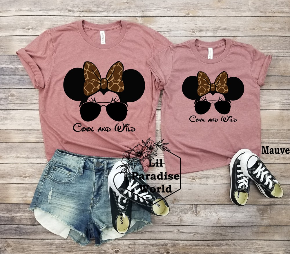 Minnie Cool And Wild Animal Kingdom Matching Shirt,Disney Animal Kingdom Shirt,Cheetah Minnie Mouse,Disney Safari Shirt,Safari Minnie Mouse