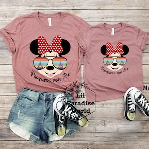 Partners For Life Minnie Mouse Mommy and Me Shirt,Disney Mommy and Me Shirt,Disney Mommy and Daughter Shirt,Disney Family Vacation Shirt