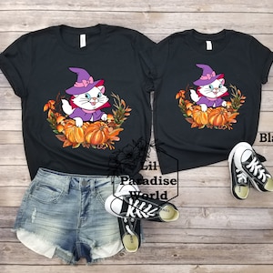 Witch Marie Aristocat Halloween Shirt,Disney Halloween Shirt,Disney Aristocats Shirt,Disney Fall Shirt,Disney Fall Shirt,Disney Marie Shirt