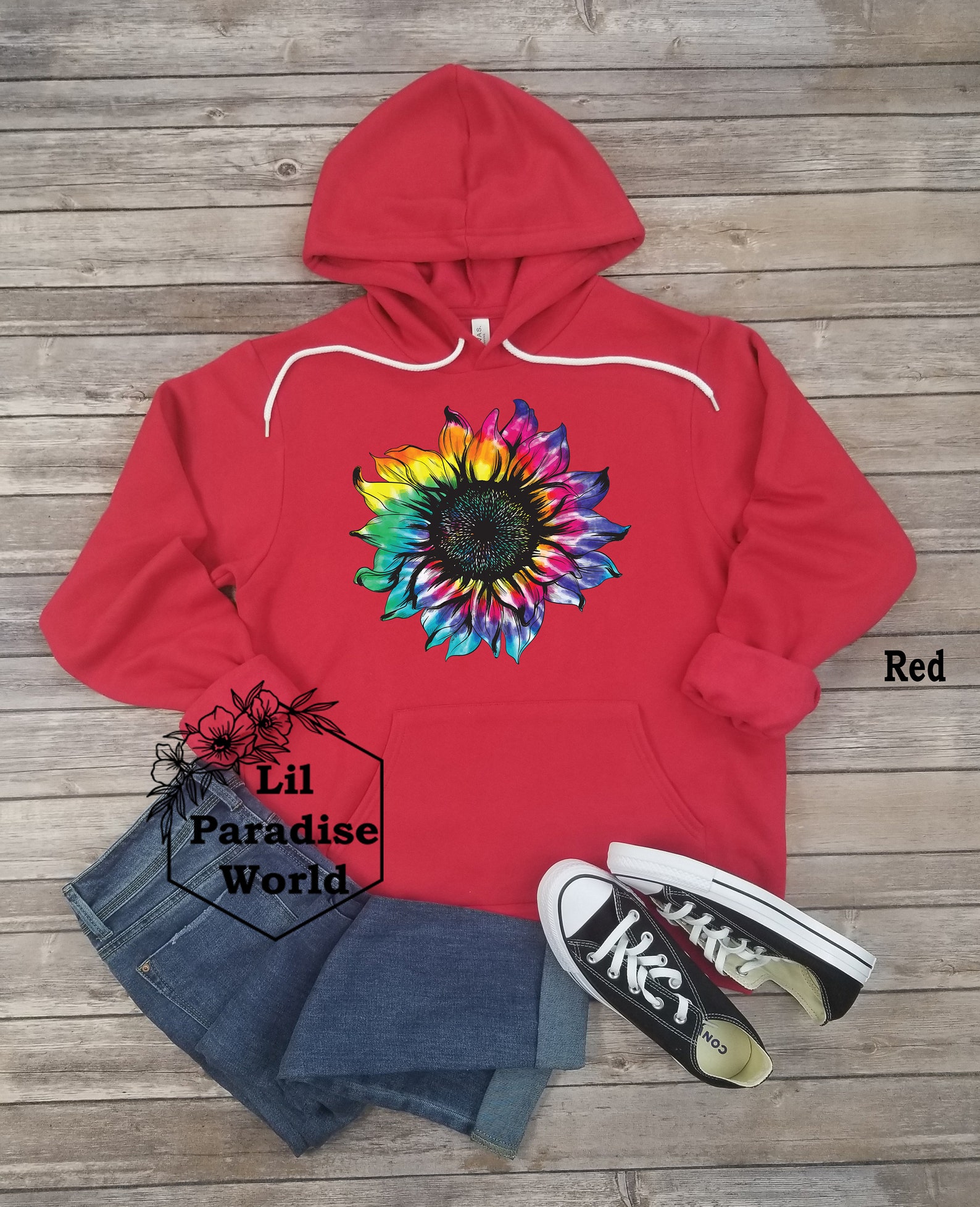 Sunflower Tie Dye HoodieTie Dye Hoodies for WomenTie Dye Etsy