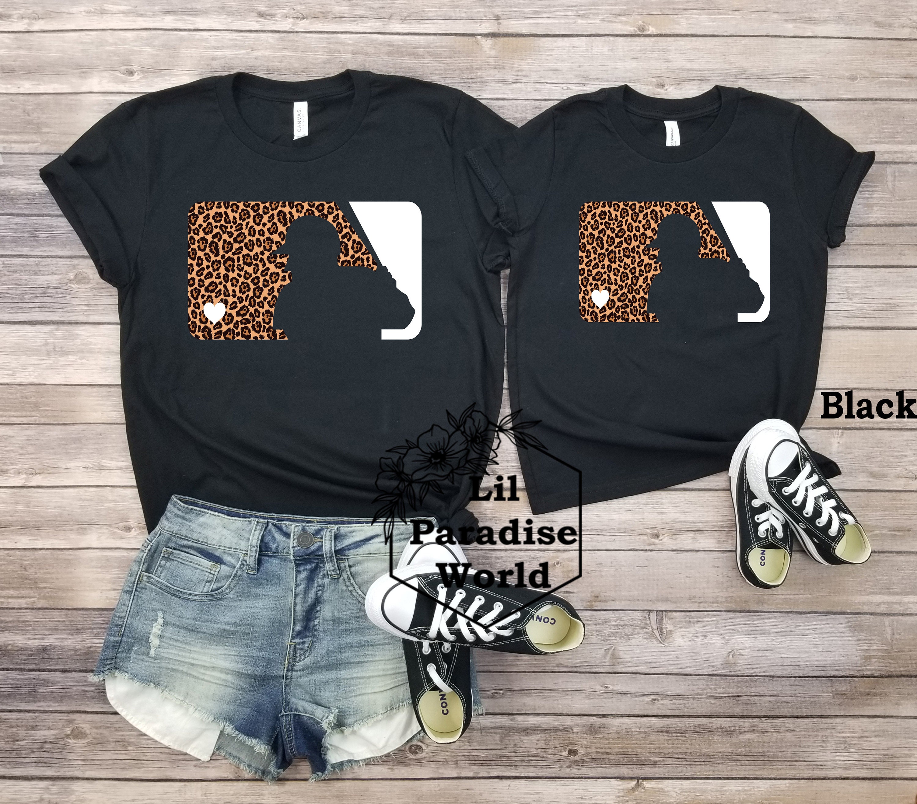 Leopard Baseball Shirt-Leopard Mommy And Me-Matching Baseball | Etsy