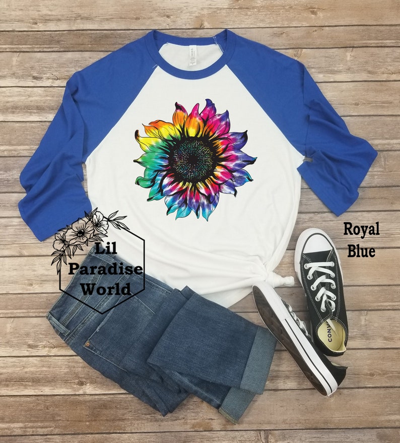 tie dye raglan tee