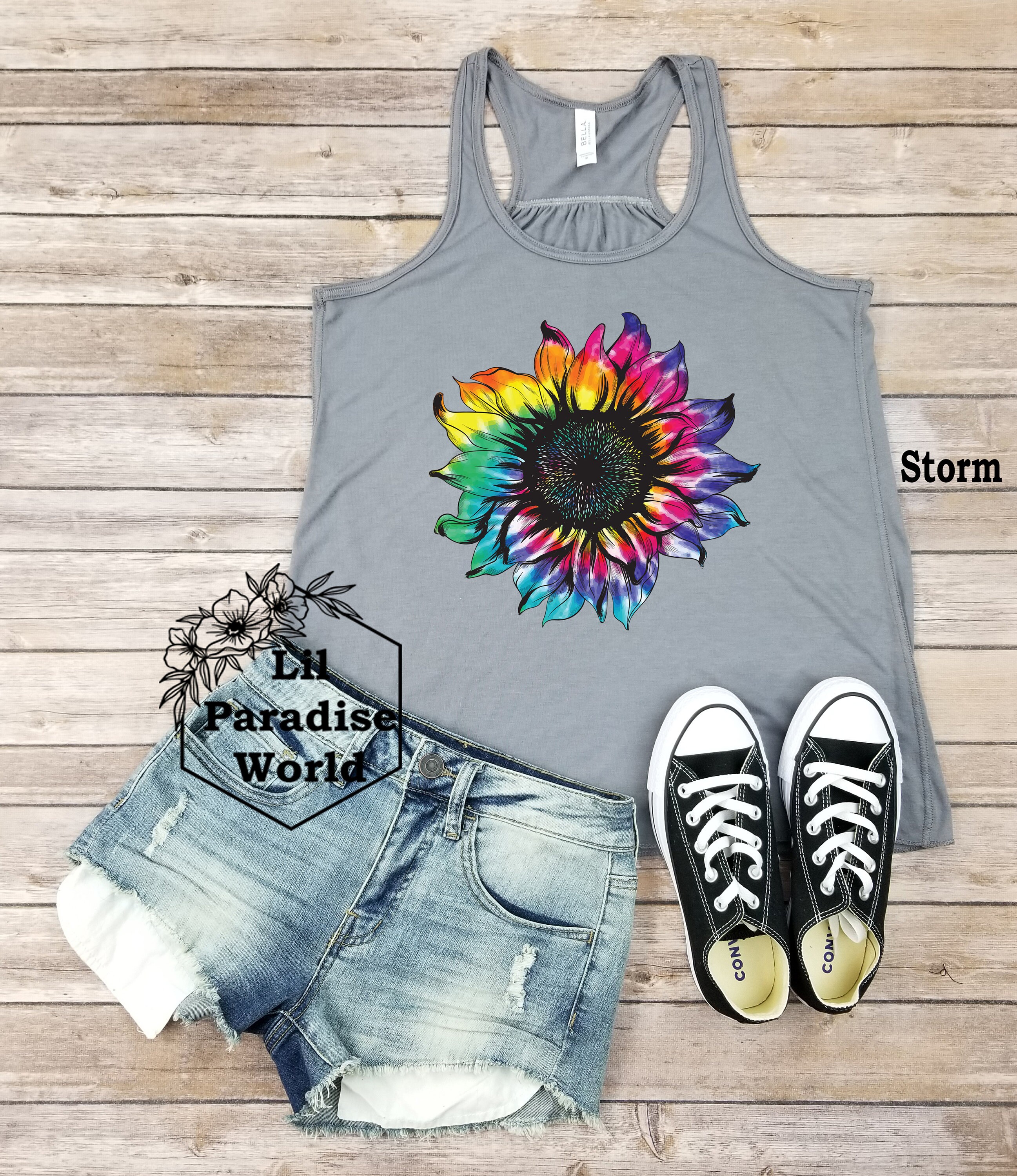 Sunflower Tie Dye Tank Top-tie Dye Tank Tops for Women-tie Dye | Etsy