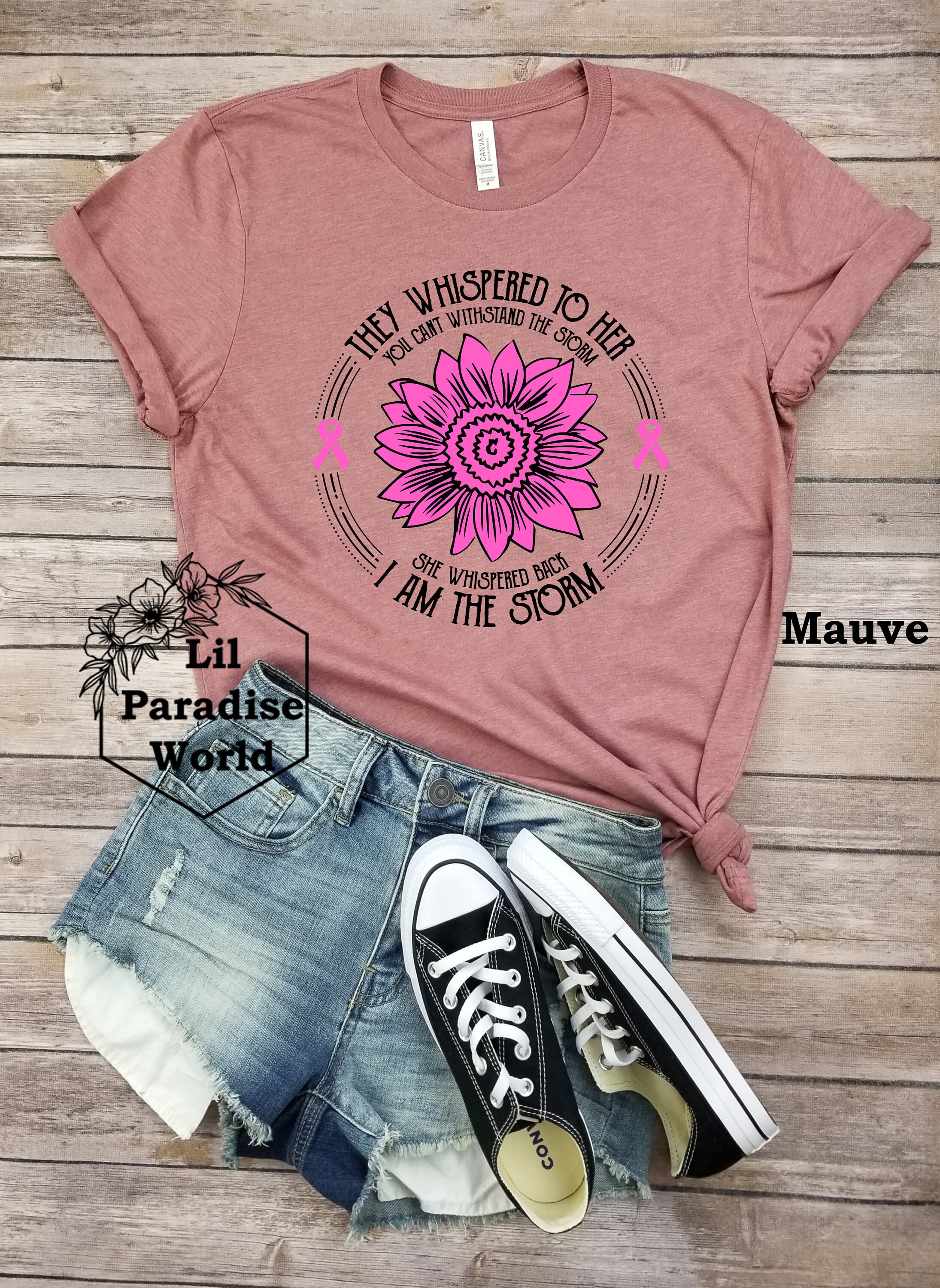 Breast Cancer Sunflower Shirt-They Whispered To Her You | Etsy